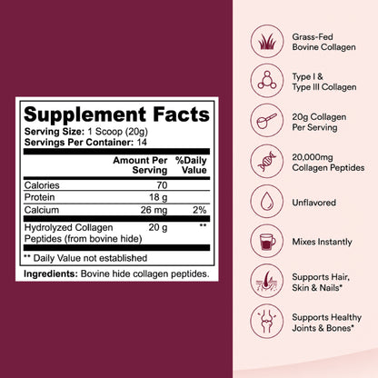 Grass-Fed Hydrolyzed Collagen Peptides